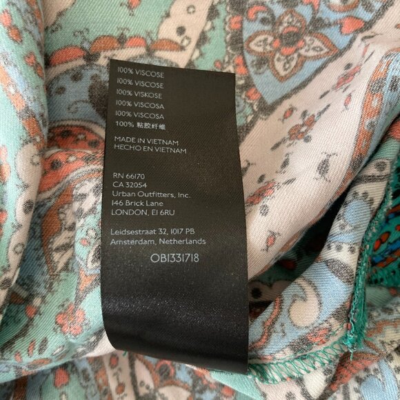 Anthropologie Maeve The Paz Buttondown Shirt / top, colorful print, relaxed fit - Picture 8 of 8